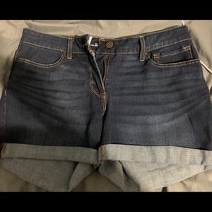 Blue jean shorts